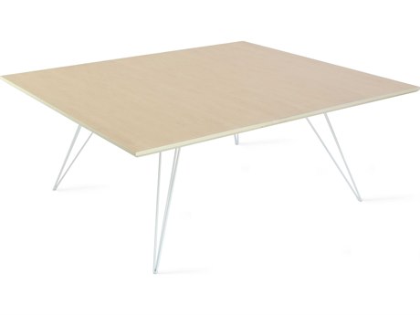Tronk Design Williams Rectangular Wood Maple White Coffee Table