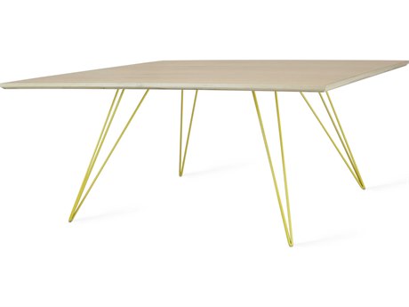 Tronk Design Williams Square Wood Maple Yellow Coffee Table