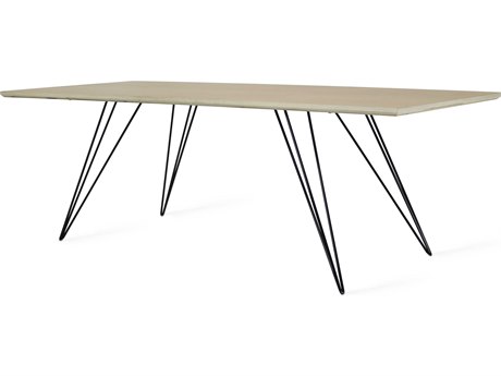 Tronk Design Williams Rectangular Wood Maple Black Coffee Table