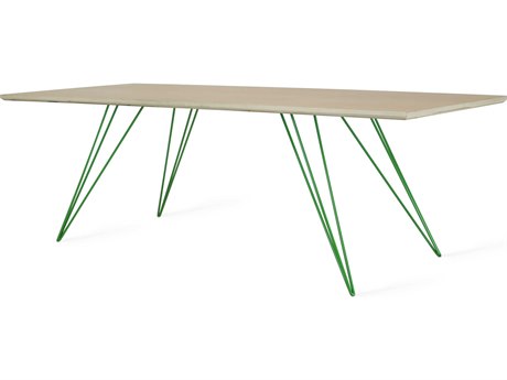 Tronk Design Williams Rectangular Wood Maple Green Coffee Table