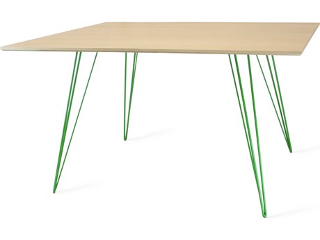 Tronk Design Williams Rectangular Wood Maple Green Dining Table
