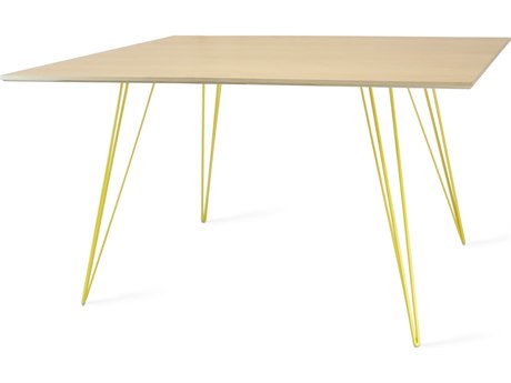 Tronk Design Williams Rectangular Wood Maple Yellow Dining Table