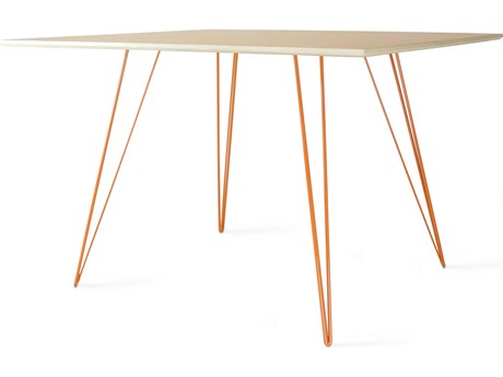 Tronk Design Williams Rectangular Wood Maple Orange Dining Table
