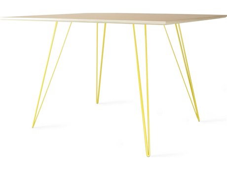 Tronk Design Williams Rectangular Wood Maple Yellow Dining Table