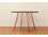 Tronk Design Williams Walnut 54L x 46 Wide Oval Dining Table  TROWILDINWALLGOVLBL