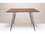 Tronk Design Williams Walnut 46L x 46 Wide Square Dining Table  TROWILDINWALLGSQYL