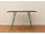Tronk Design Williams Walnut 46L x 40 Wide Rectangular Dining Table  TROWILDINWALSMRECBL