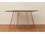 Tronk Design Williams Walnut 46L x 40 Wide Rectangular Dining Table  TROWILDINWALSMRECBL