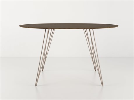 Tronk Design Williams Table Collection Oval Wood Rose Copper Dining