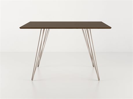 Tronk Design Williams Table Collection Square Wood Rose Copper Dining