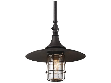 Troy Lighting Allegheny Heritage Bronze 1-Light Outdoor Hanging Light