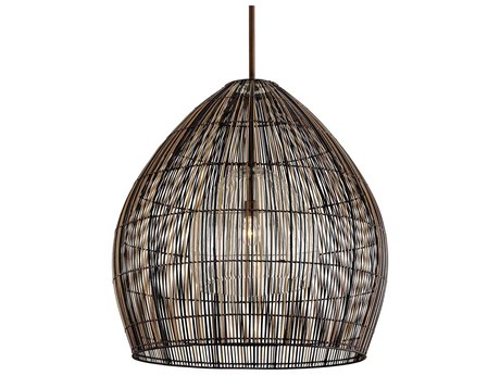 Troy Lighting Holden 1-Light Bronze Dome Pendant