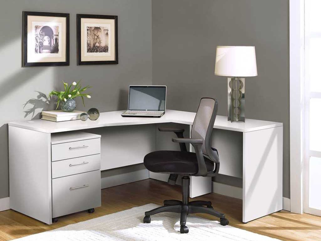 Unique Furniture 100 Series White L Shape 63 X 63 Computer Desk