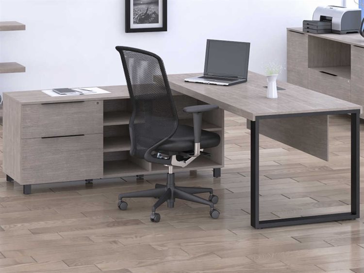 Unique Furniture Stavanger Grey L Shaped Desk Jes280228grey Stavanger Grey L Shaped Desk