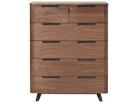 Unique Furniture Tahoe Walnut 6 Drawers Chest Of Jetahdn4190