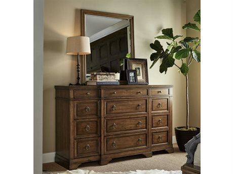 Universal Furniture Ardmore 12 Drawer Triple Dresser With Wall
