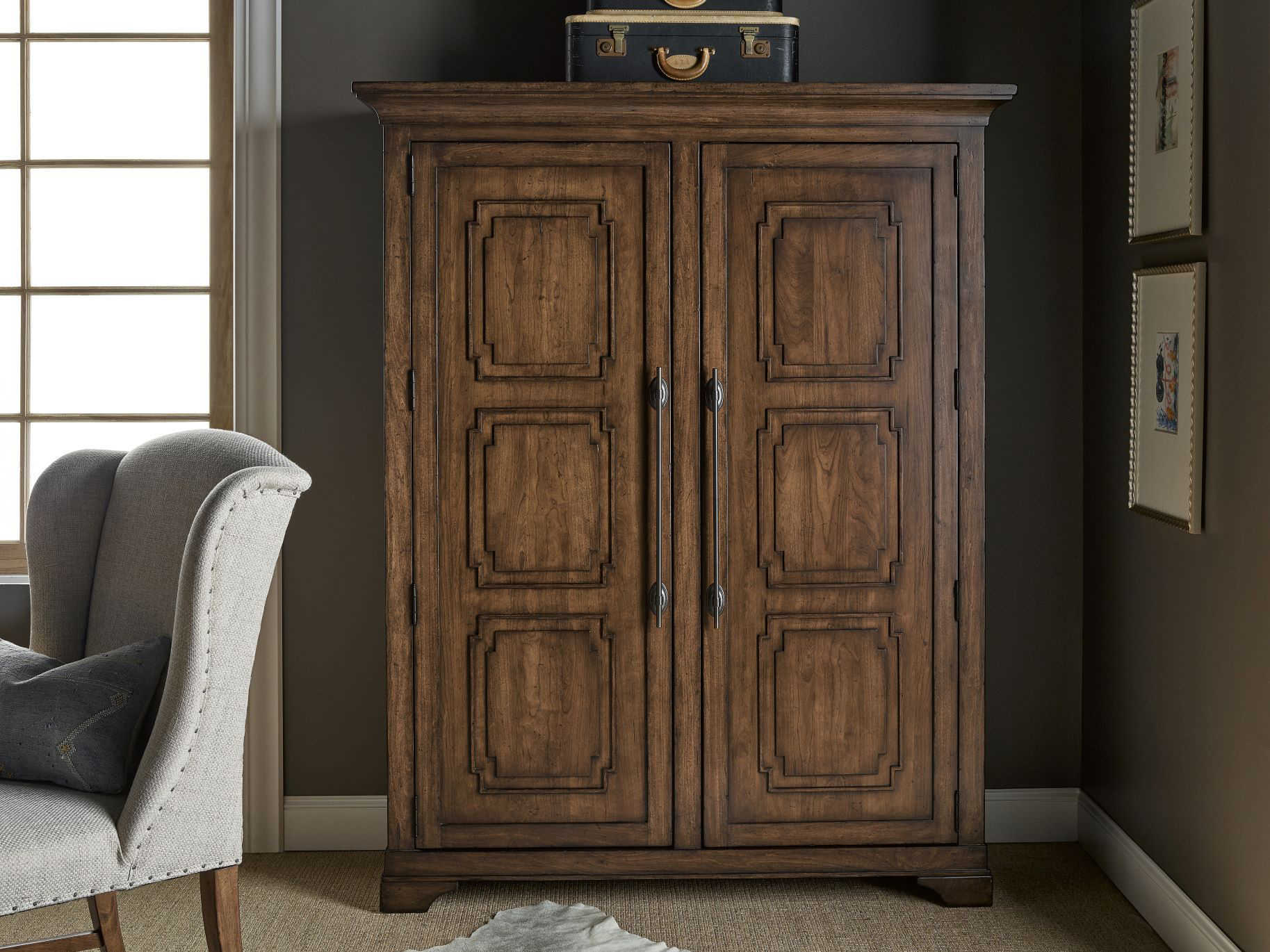 Universal Furniture Ardmore Cherry Wardrobe Armoire | UF909175