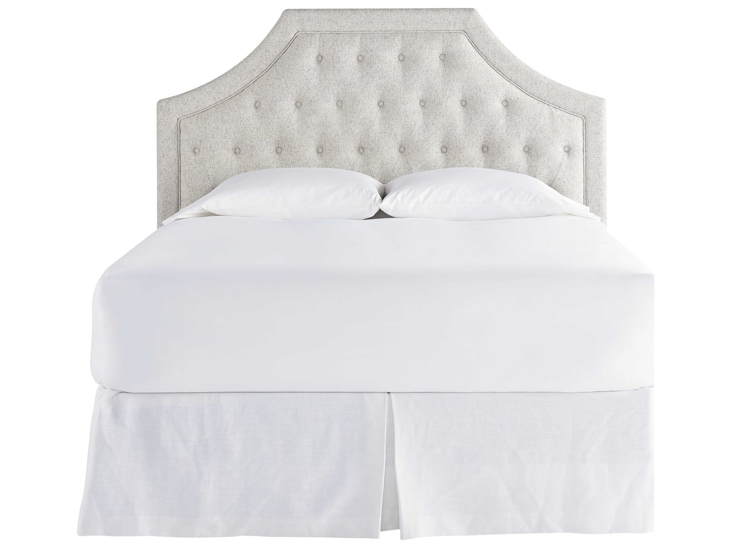 Universal Furniture Spaces Avery Coconut Metal Queen Headboard