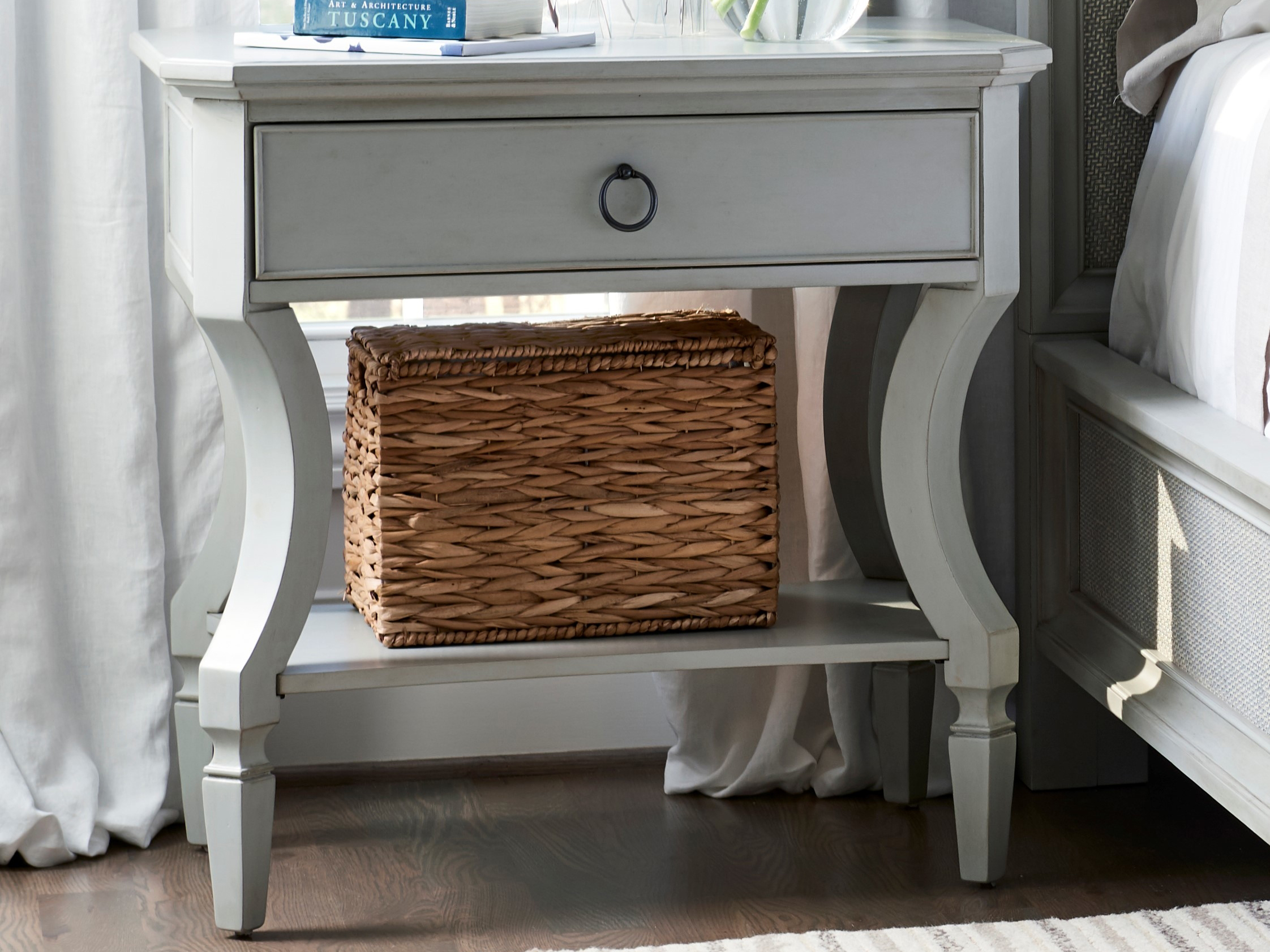 Universal Furniture Summer Hill French Gray OneDrawer Nightstand