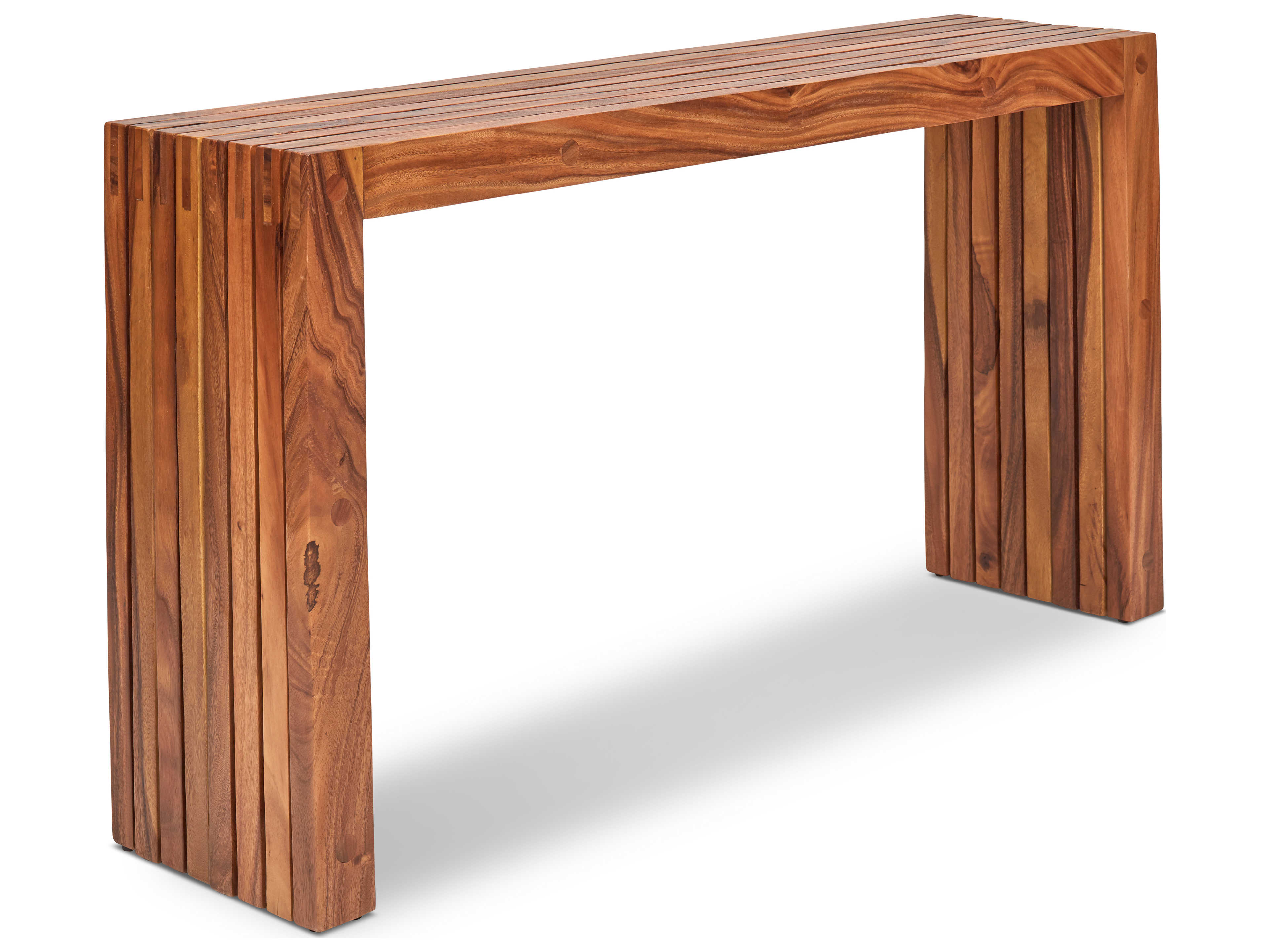 Urbia Linea Natural Chamcha 60 Wide Rectangular Console Table
