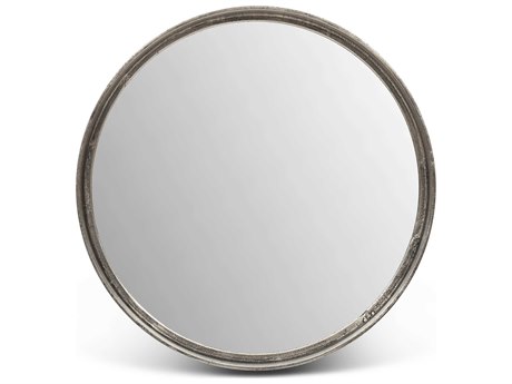 Urbia Samar Vintage Silver Round Wall Mirror