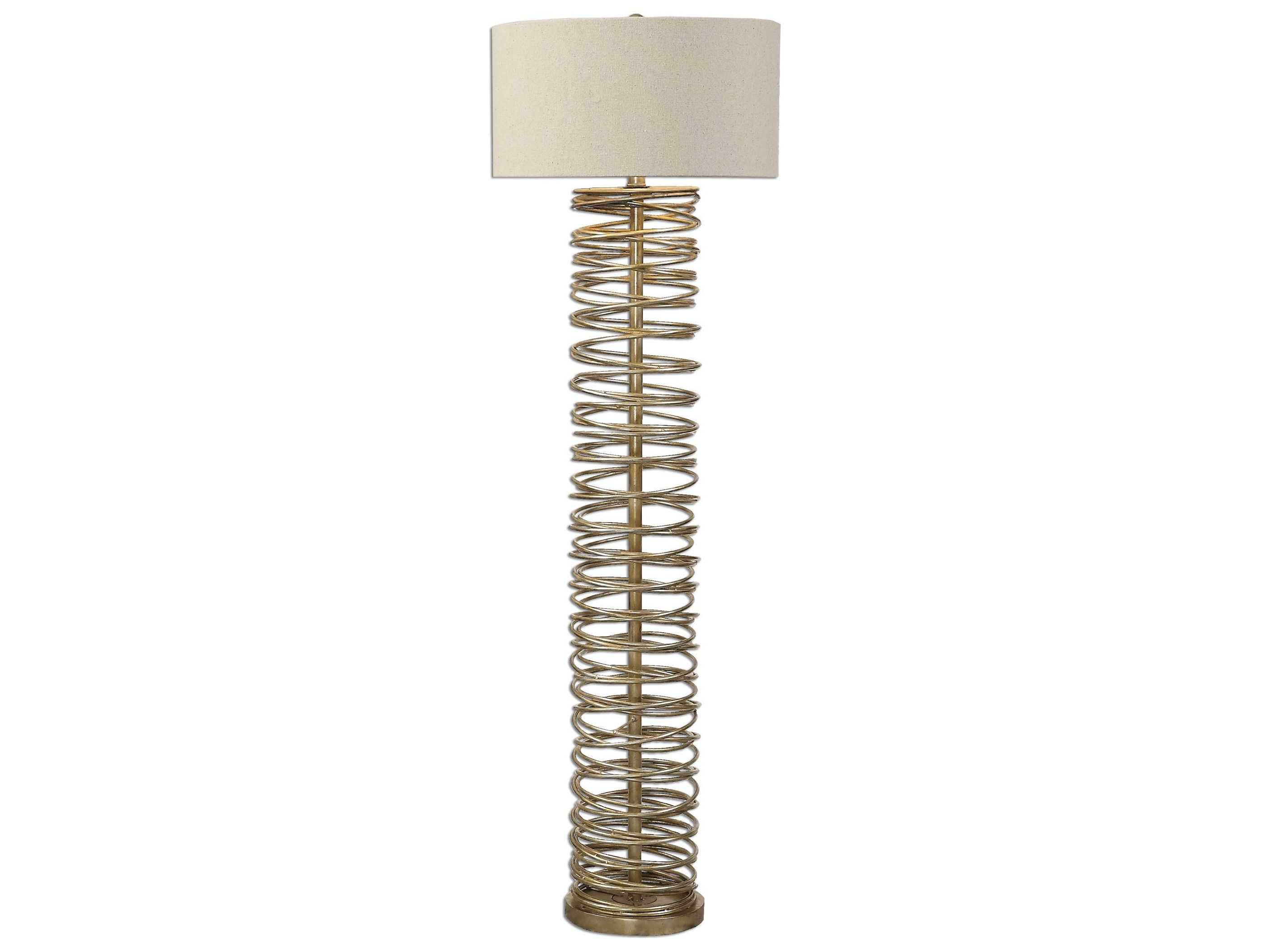 Uttermost Amarey Silver Champagne Floor Lamp