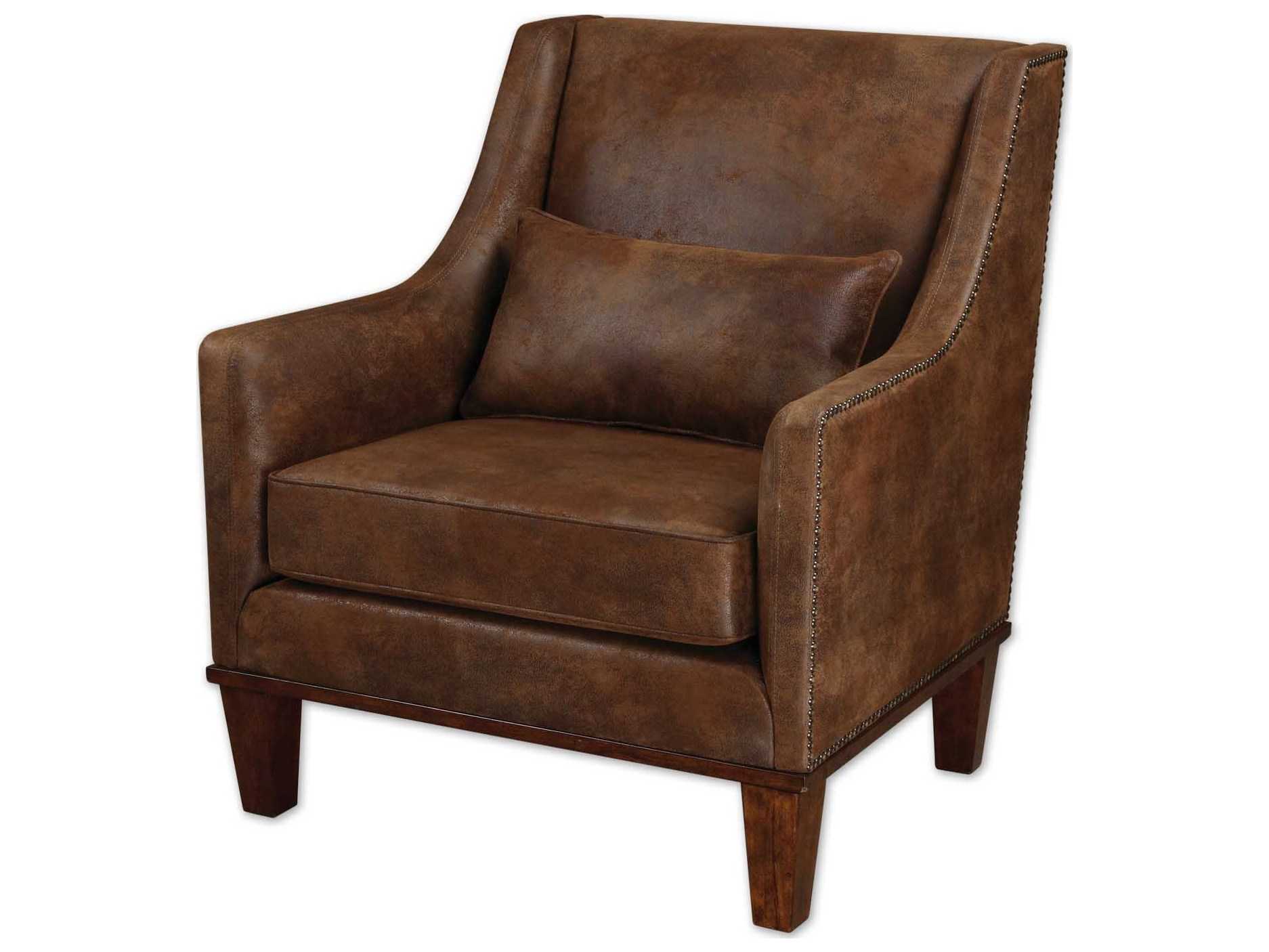 Uttermost Clay Leather Accent Chair | UT23030