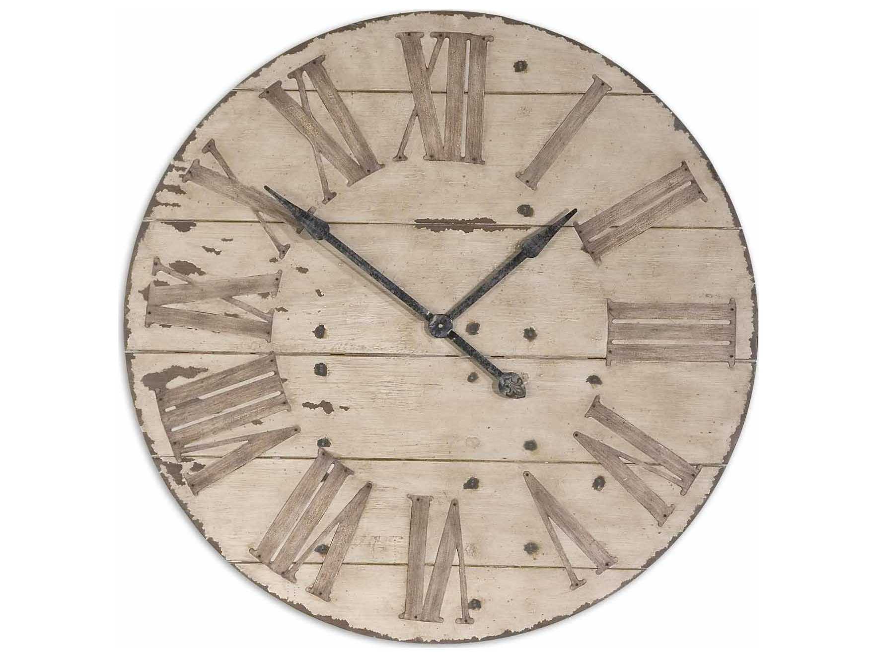 Uttermost Harrington 36 inch Wooden Wall Clock UT06671