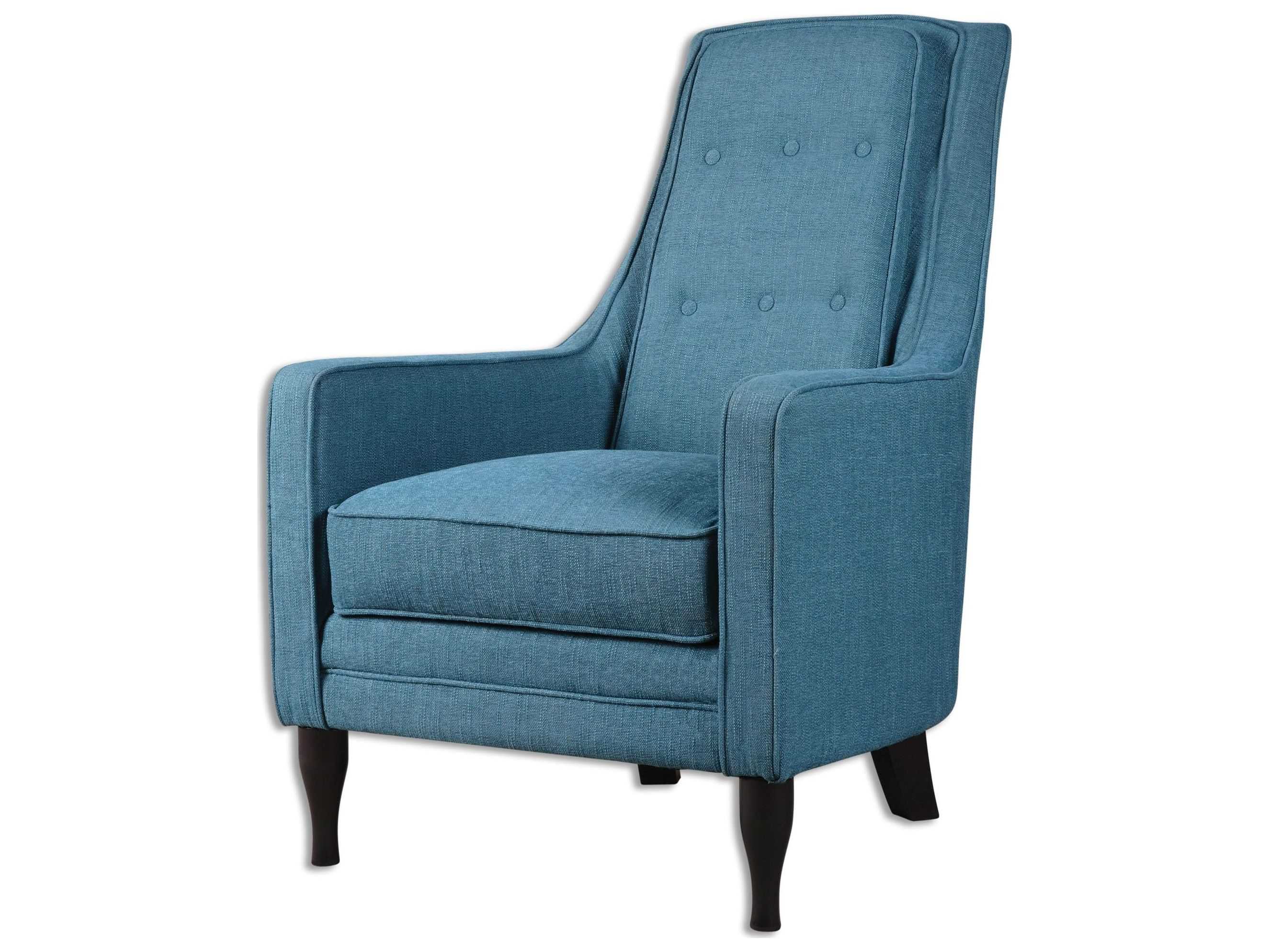 Uttermost Katana Peacock Blue Accent Chair UT23192