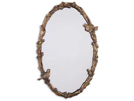 Uttermost Paza Oval Vine Gold Wall Mirror