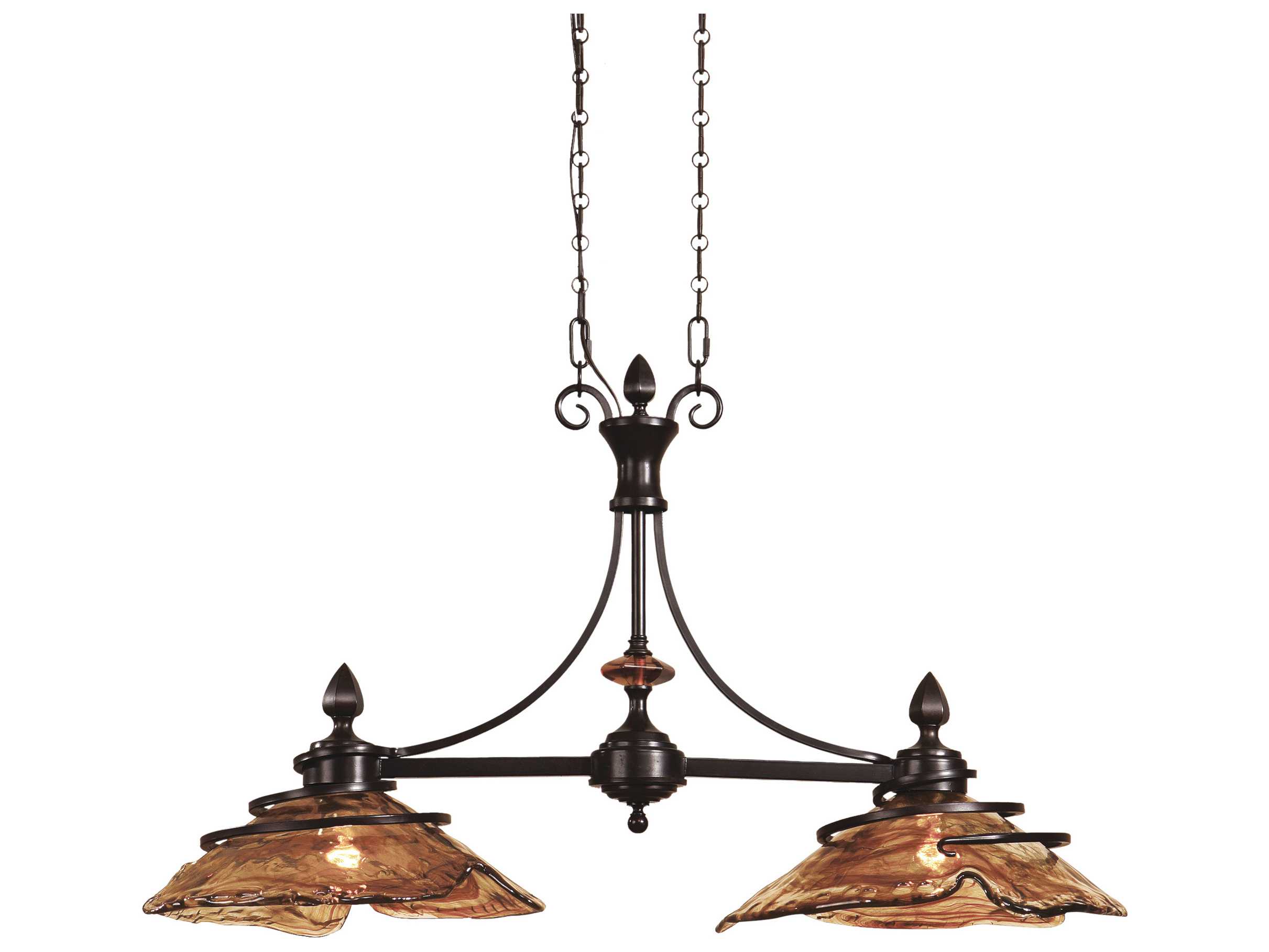 Uttermost Vitalia Bronze Kitchen Two Light Island Ceiling