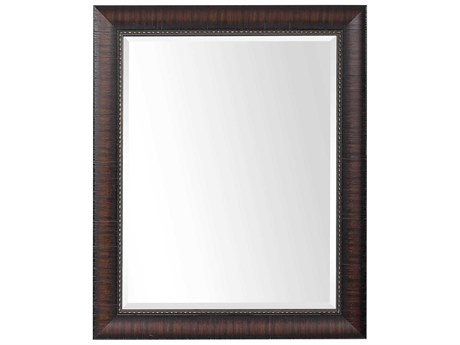 Uttermost Wythe Rich Mahogany Rectangular Wall Mirror