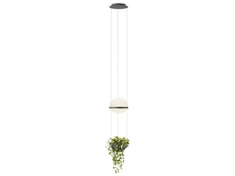 Vibia Palma 2-Light Gray Glass LED Globe Linear Mini Pendant