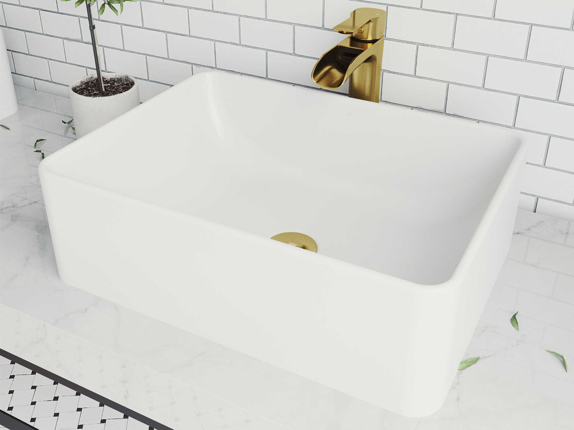 vigo amaryllis matte white stone vessel bathroom sink