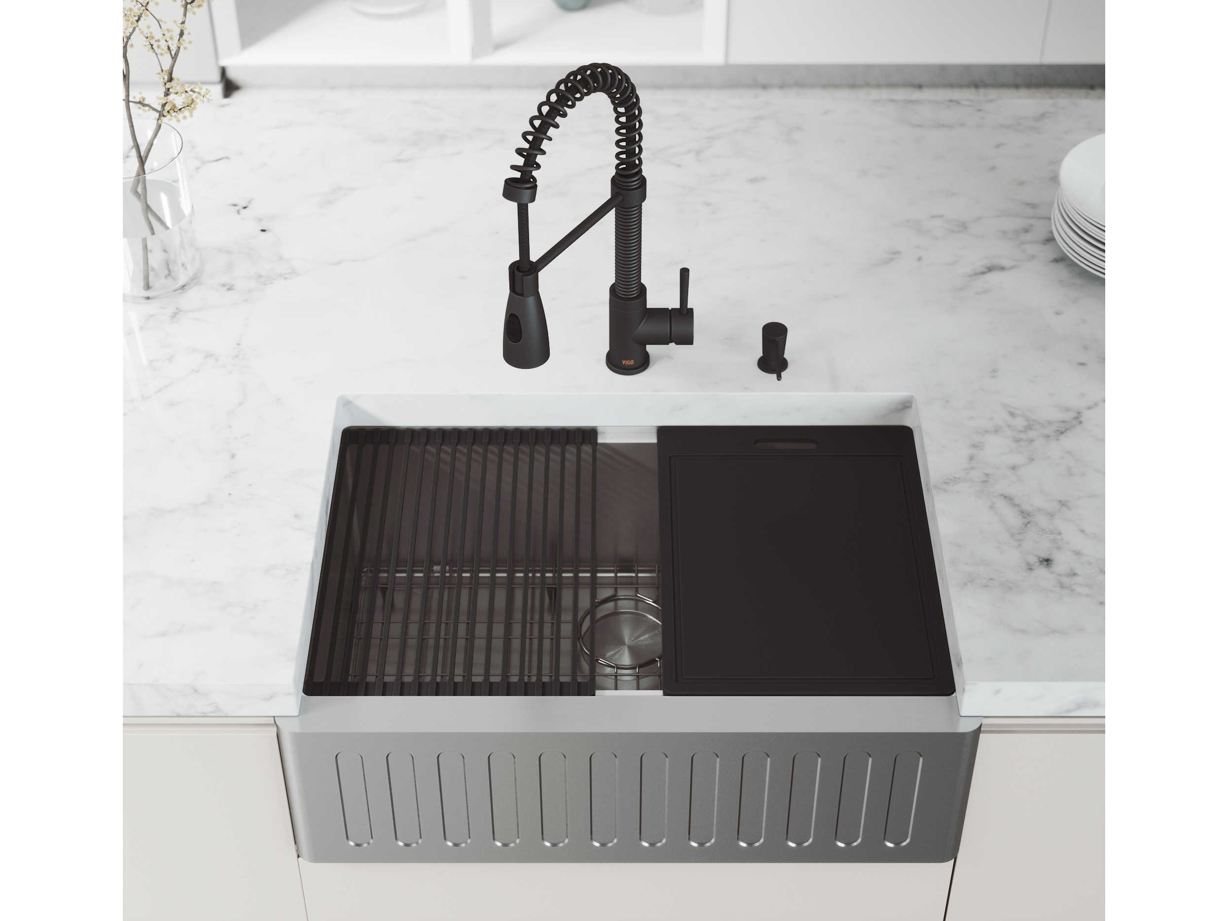 vigo undermount stainless steel kitchen sink and faucet