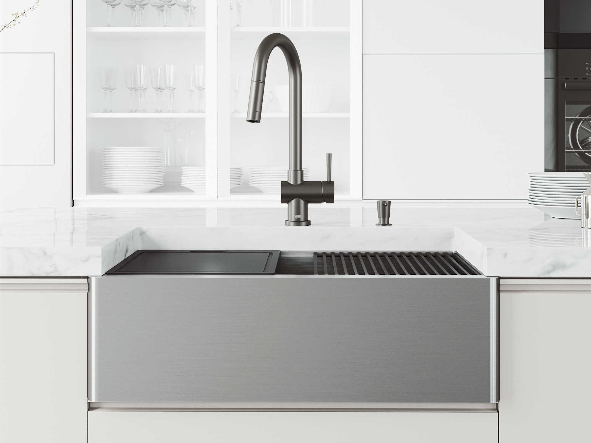 vigo vg3020c 30 stainless steel farmhouse kitchen sink