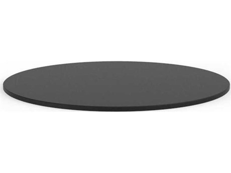 Vondom Faz Round Table Top Set of 2- 31Dia. HPL Black Edge Black
