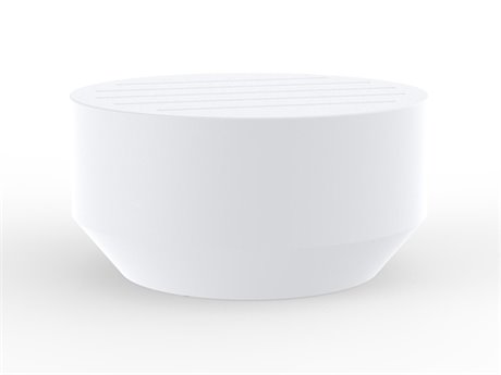 Vondom Vela Round Plastic White Matte Coffee Table
