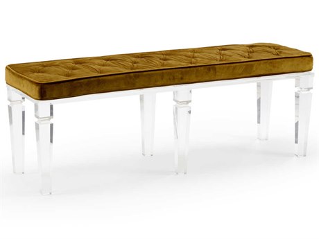 Wildwood Greta Gold Brown Upholstered Accent Bench