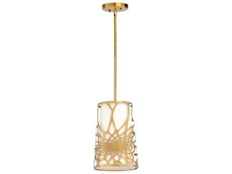Wildwood Aria 1-Light Antique Brass Cylinder Pendant