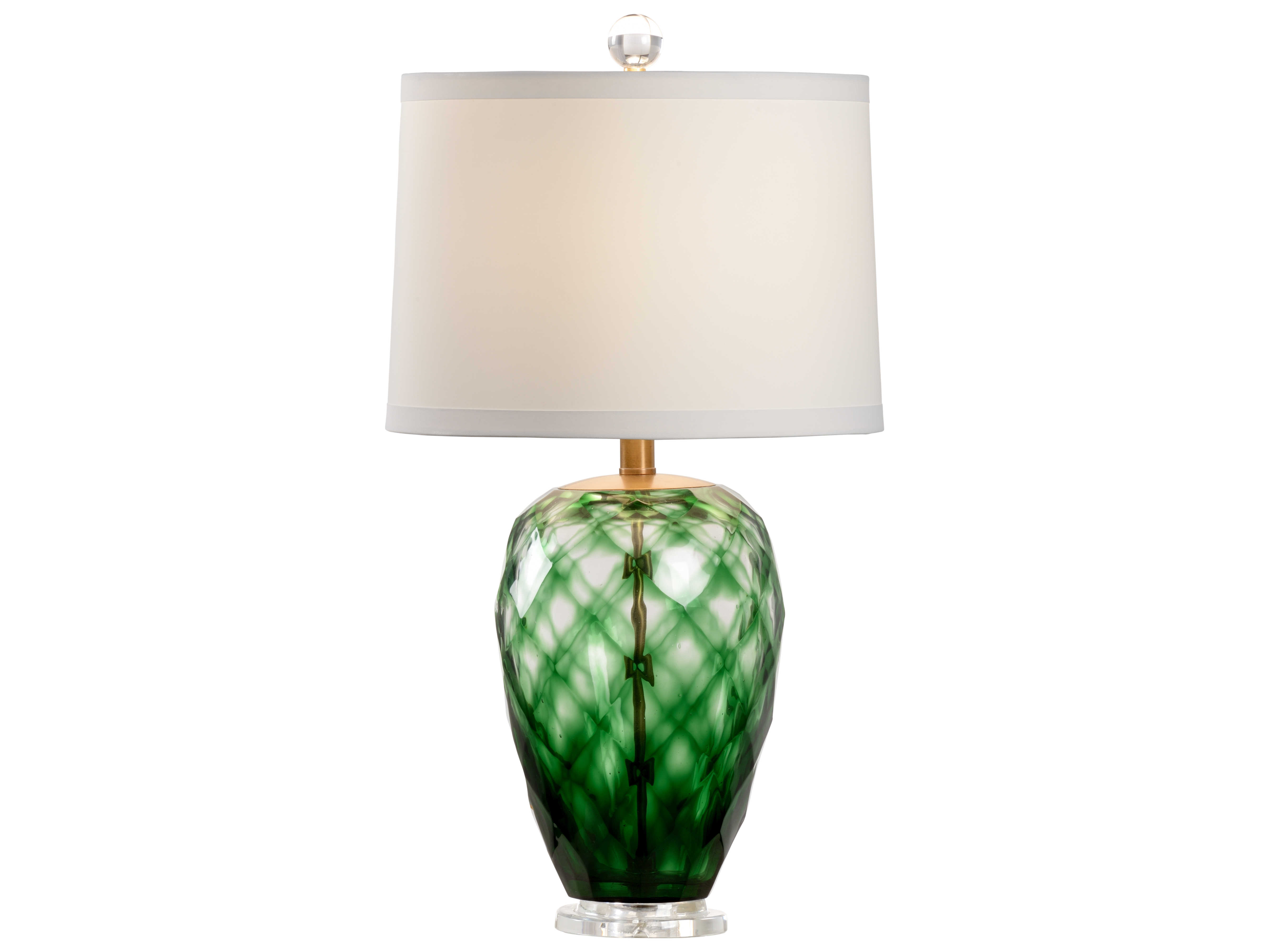 Wildwood Lamps Green Clear 1 Light Glass Buffet Lamp Wl47112