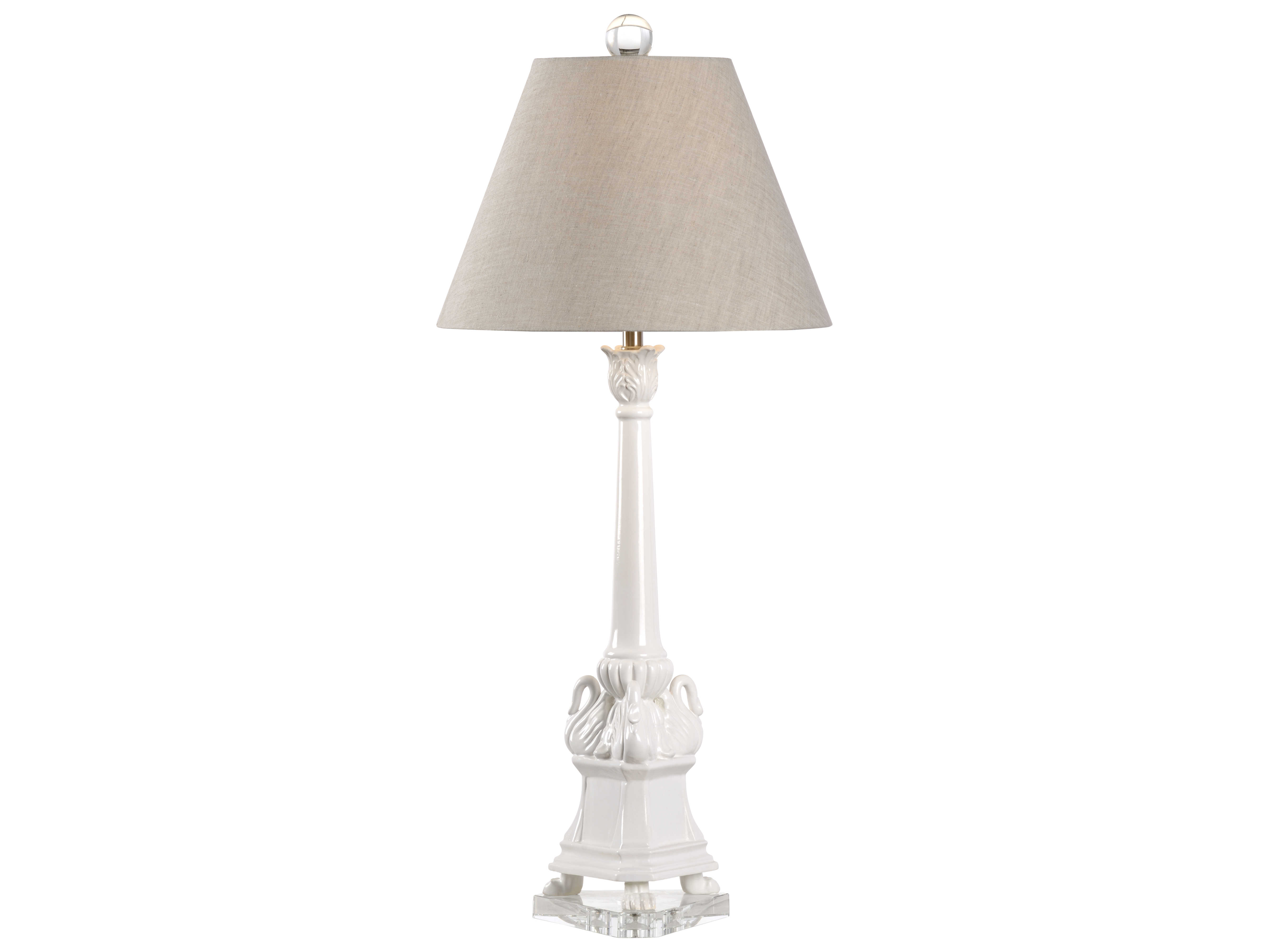 white buffet lamps