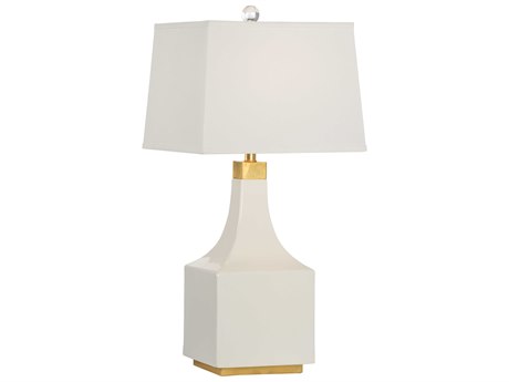 Wildwood Palmer Snow Glaze Off White Silkette Gold Buffet Lamp