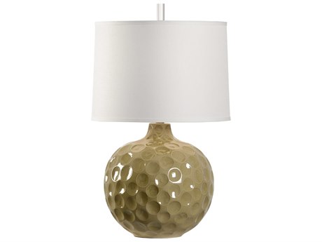 Wildwood Augusta Sand Off White Linen Brown Buffet Lamp