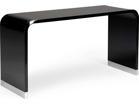 dwell glass console table