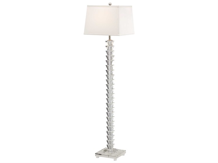 Wildwood Lamps Stacked Crystals Solid Cast Crystal Nickel Accents