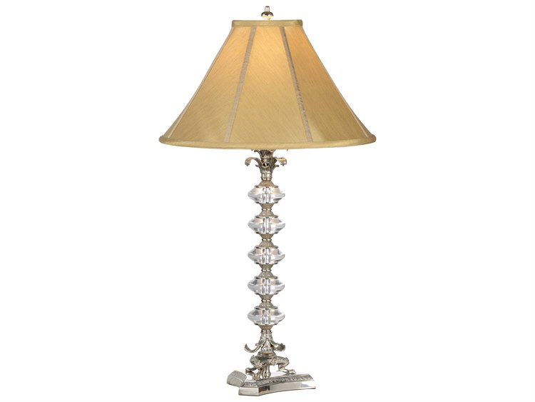 Wildwood Lamps Crystal Silver On Brass, Wildwood Brass Table Lamps