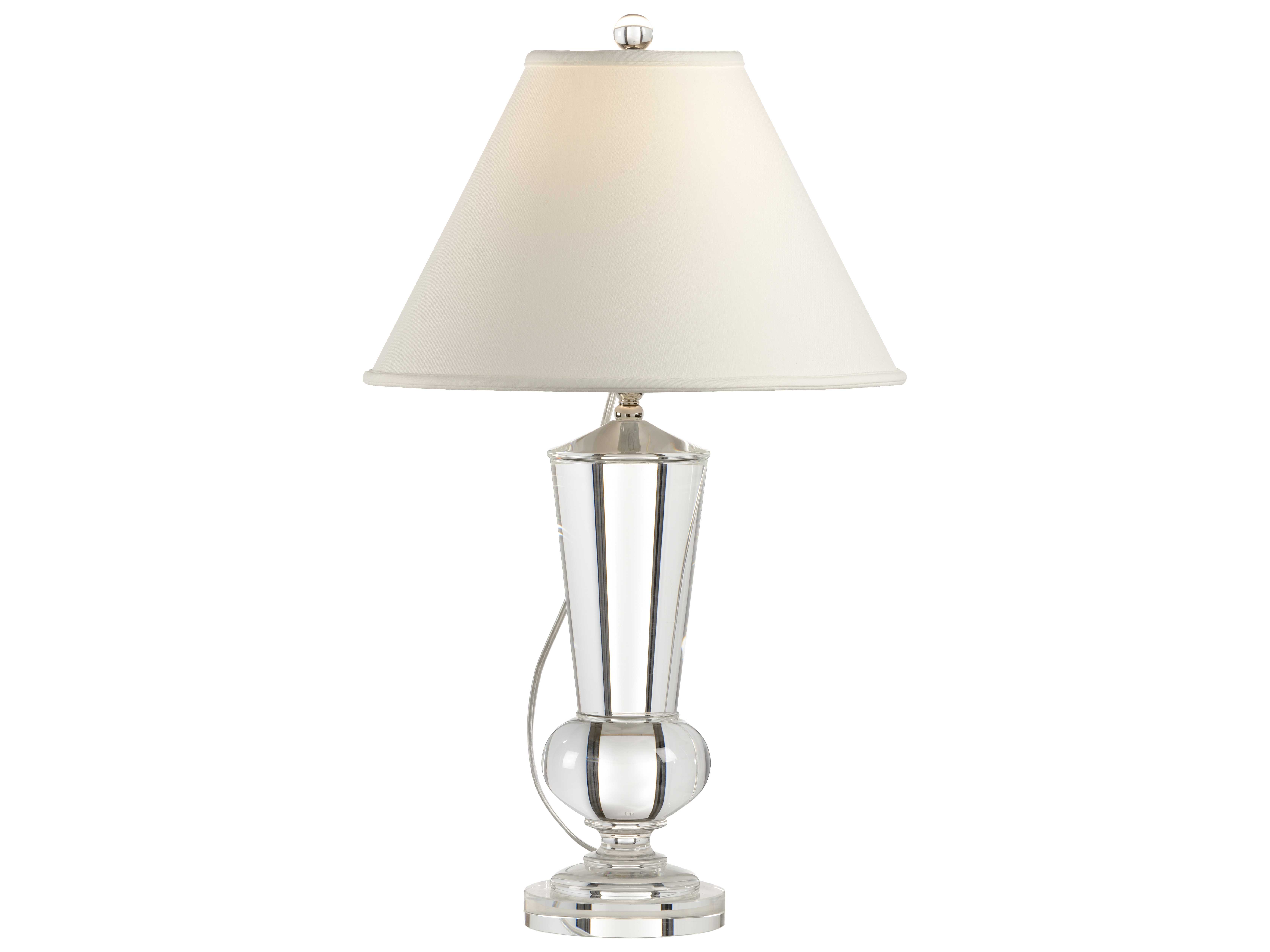 crystal urn table lamp