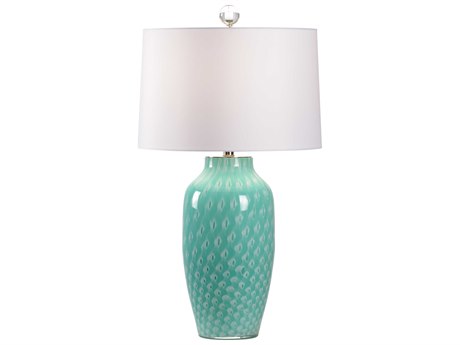 Wildwood Antigua Mint Green White Off Silkette Buffet Lamp