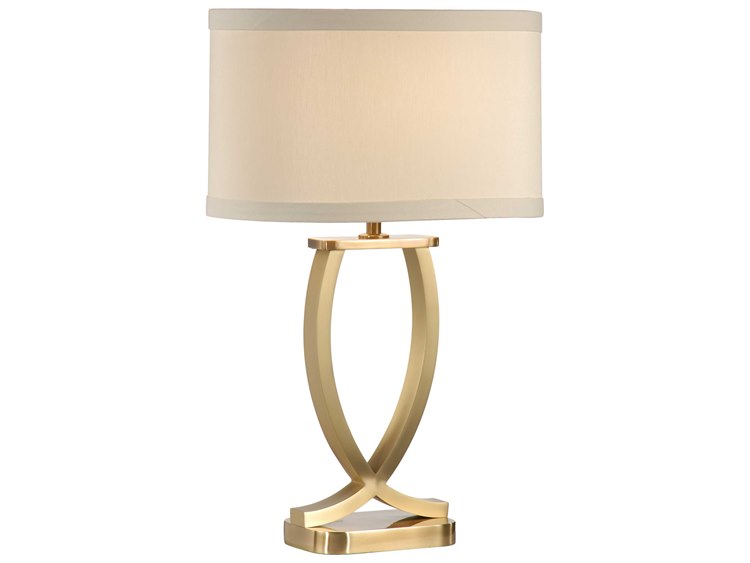 Wildwood Arches Gold Light Taupe Silkette Brass Buffet Lamp